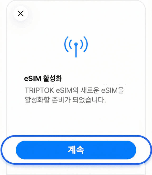 eSIM 활성화 준비