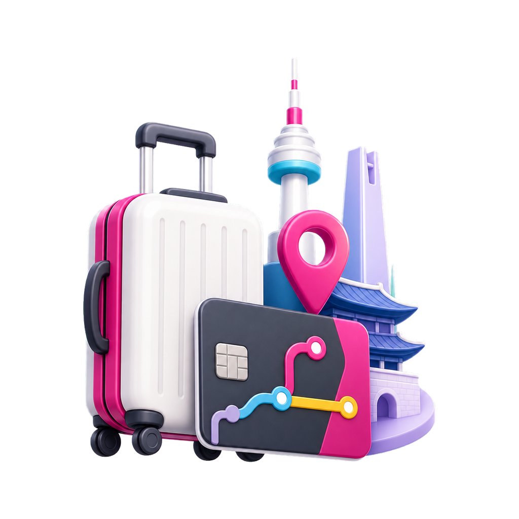 CHECK iN SEOUL 3D 아이콘